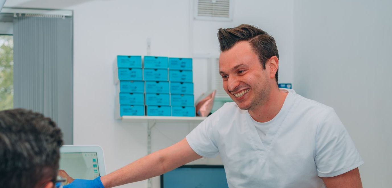 Invisalign clear aligners.